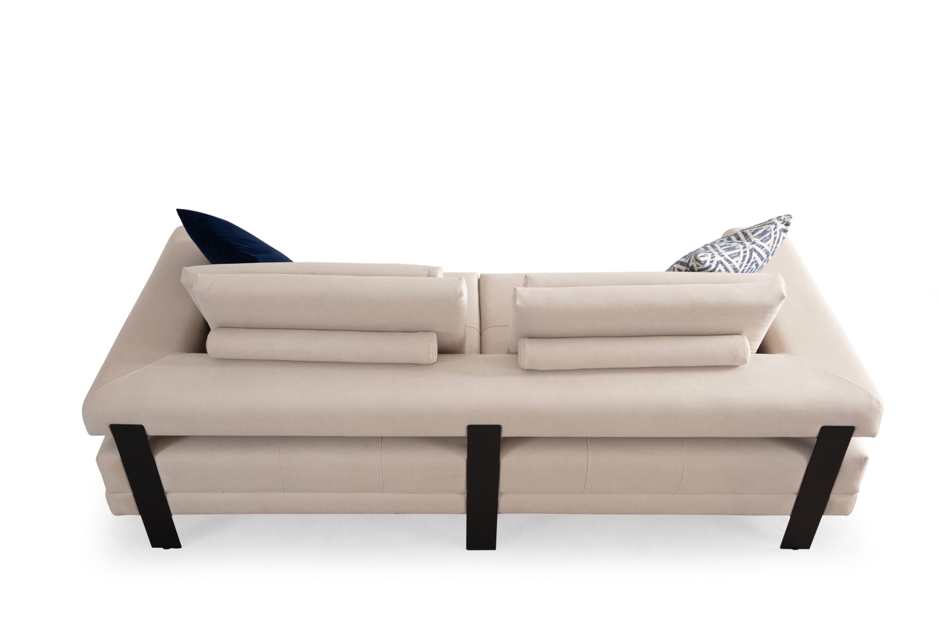 Deep Living Antik Siyah Ayaklı 3 lü Koltuk