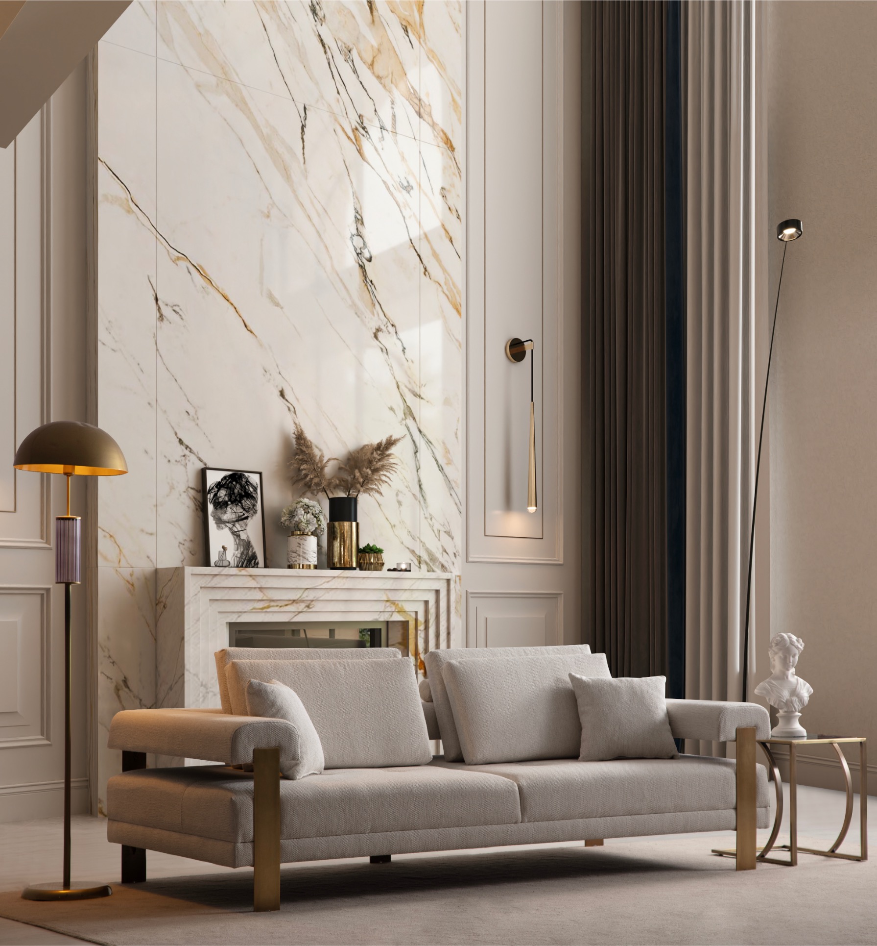 Deep Living Antik Koltuk Takımı
