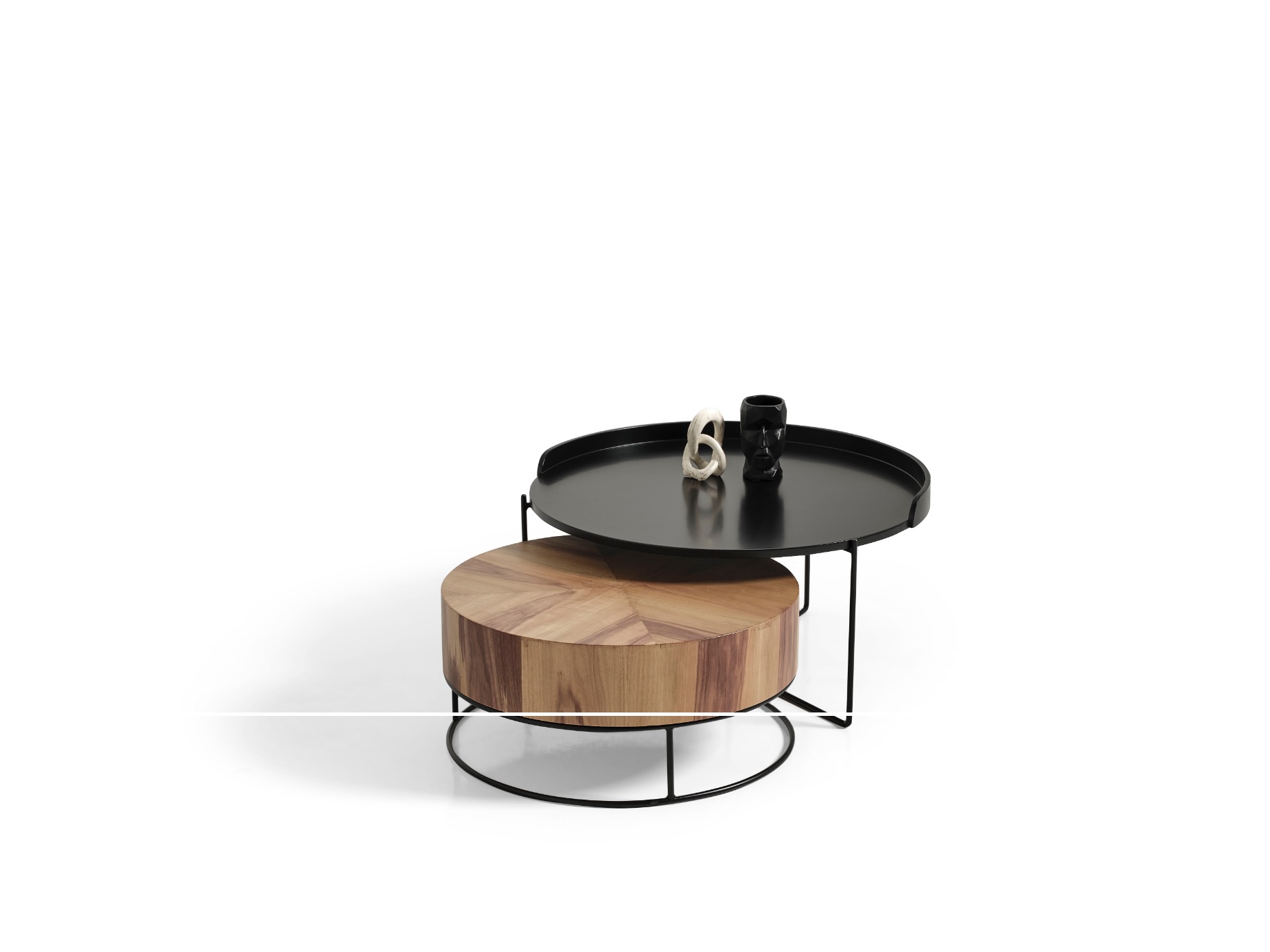 Walnut Modern Sehpa