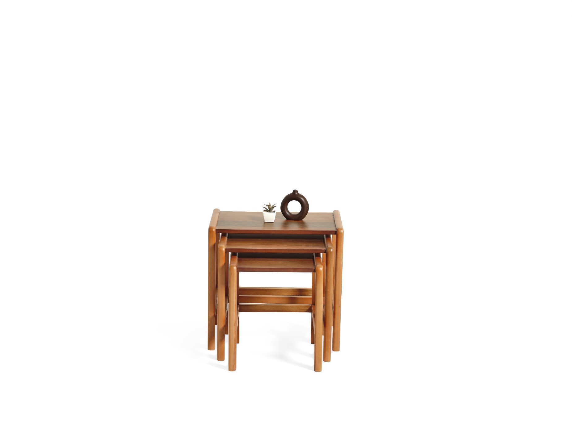 Perla Ahşap 3 lü Sehpa