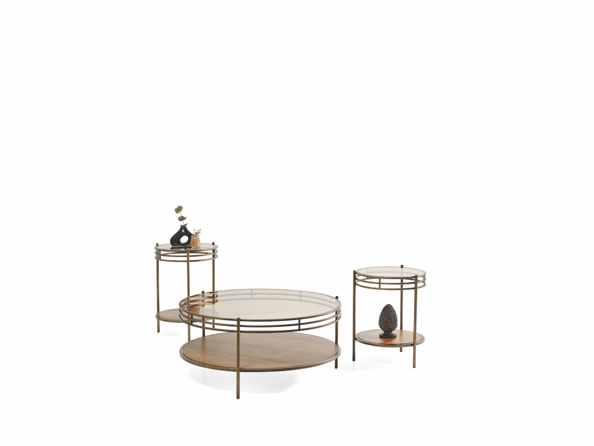 Walnut 3 lü Sehpa