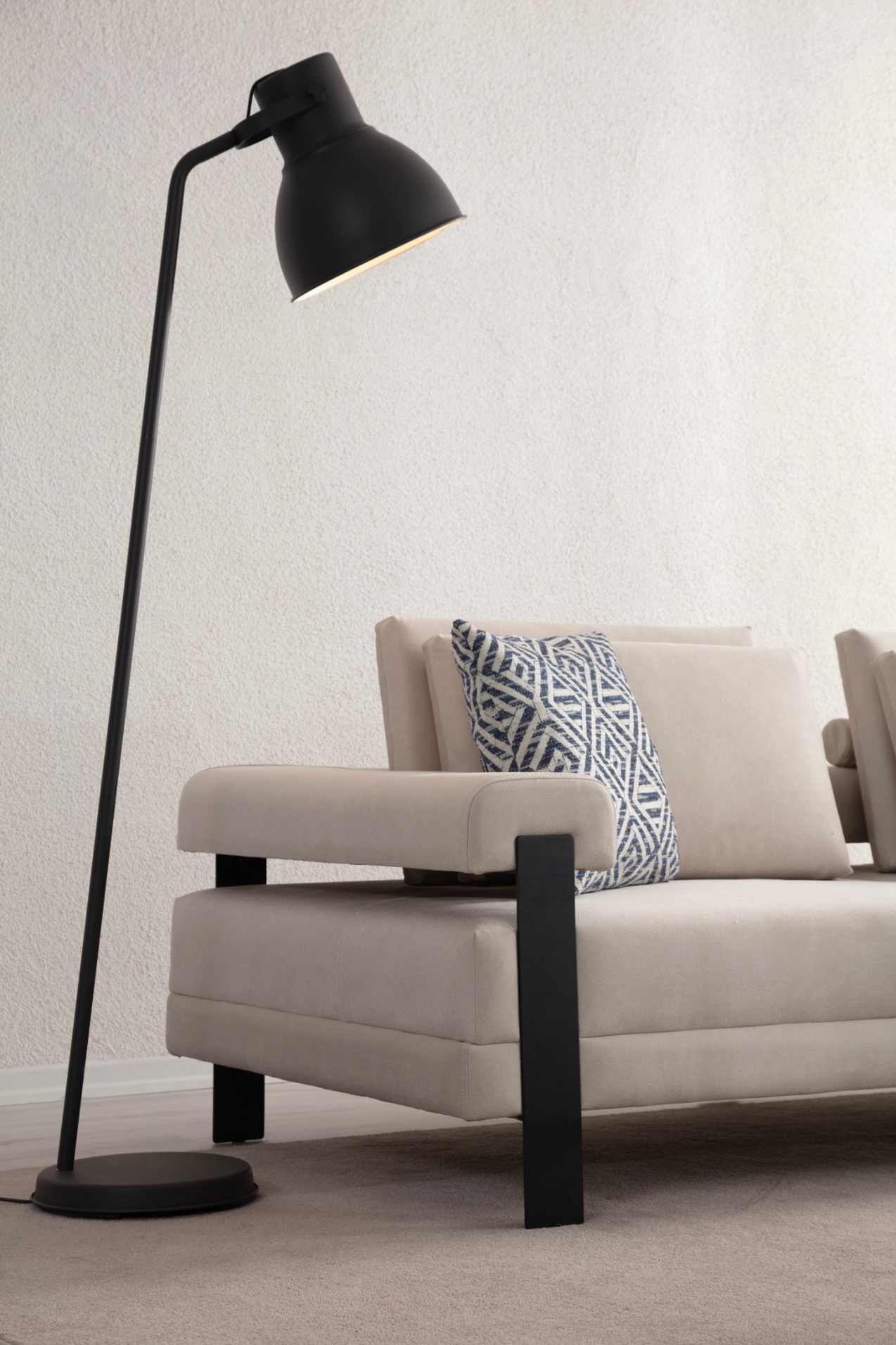 Deep Living Siyah Ayak Koltuk Takımı