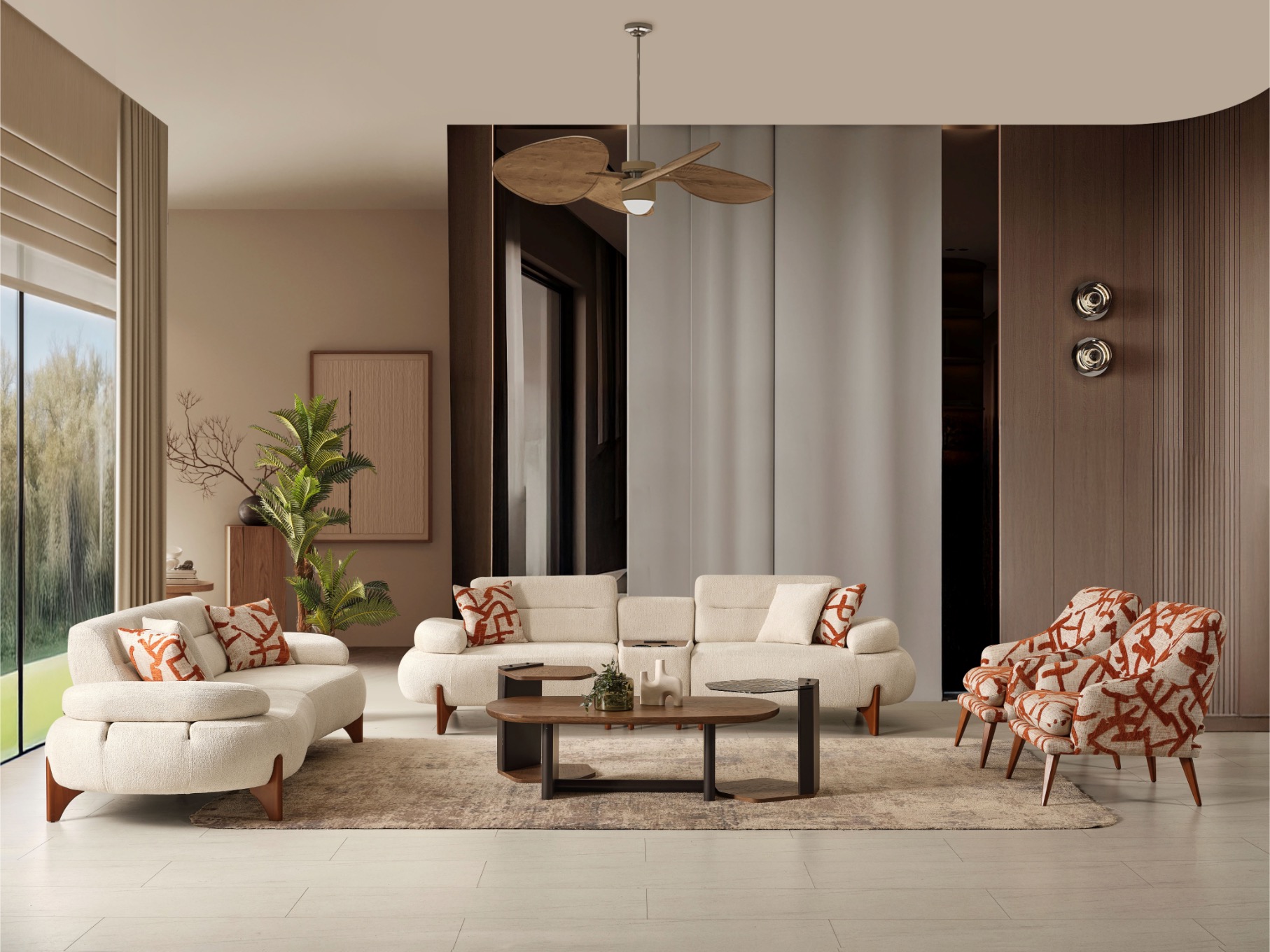 Lotus Wooden Koltuk Takımı