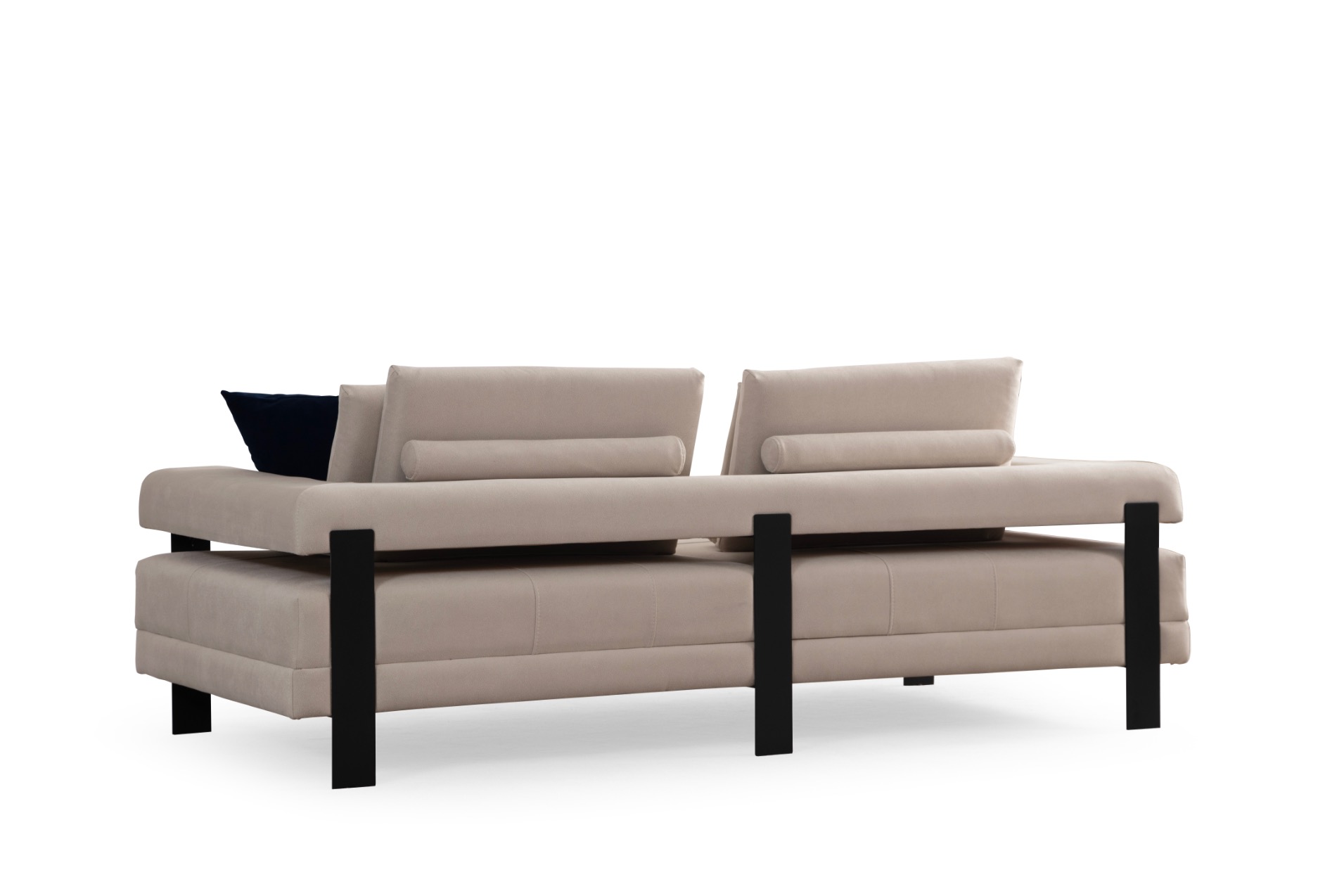 Deep Living Antik Siyah Ayaklı 3 lü Koltuk