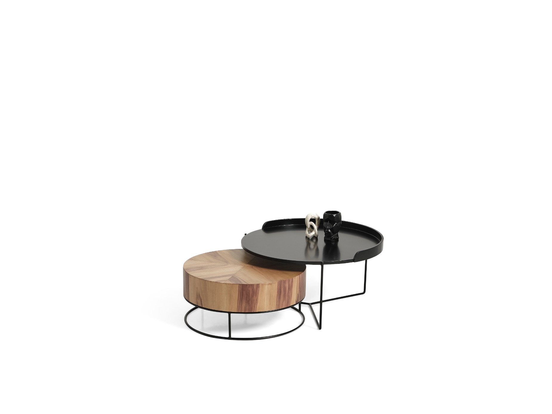 Walnut Modern Sehpa